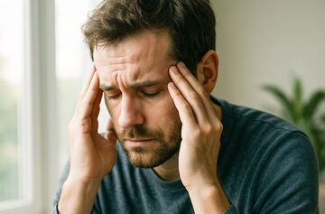 Ein Patient leidet unter Depressionen, gezielte Labordiagnostik kann helfen
